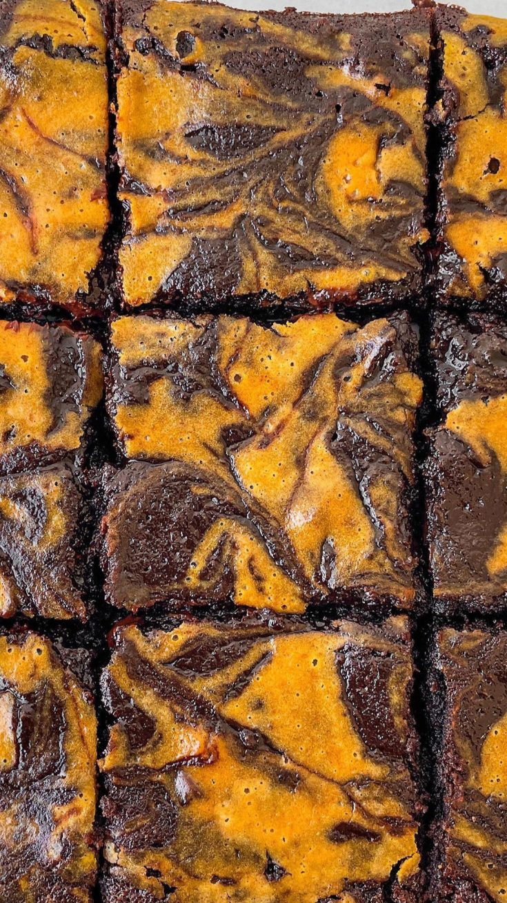 Pumpkin Cheesecake Brownies