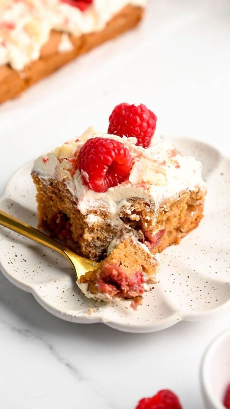 Raspberry White Chocolate Cake