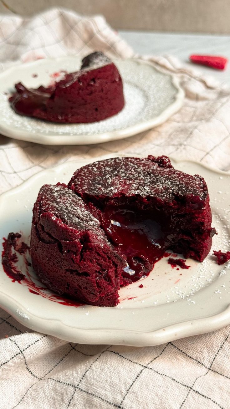 Red Velvet Molten Lava Cake