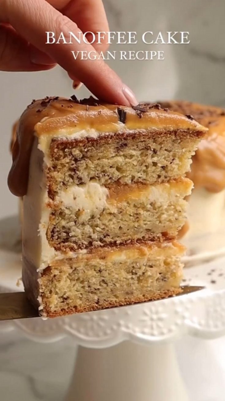 Soft & Delicious Banoffee Cake