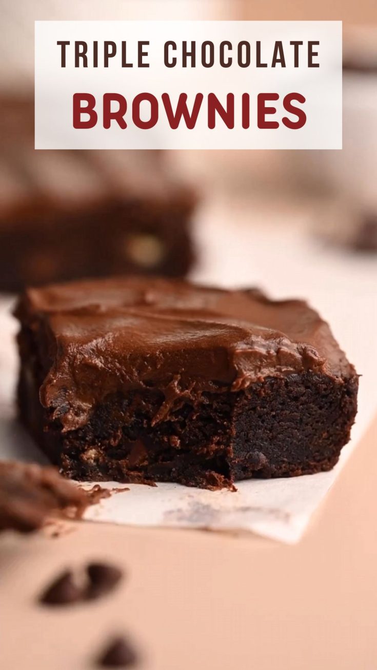 Triple Chocolate Brownies