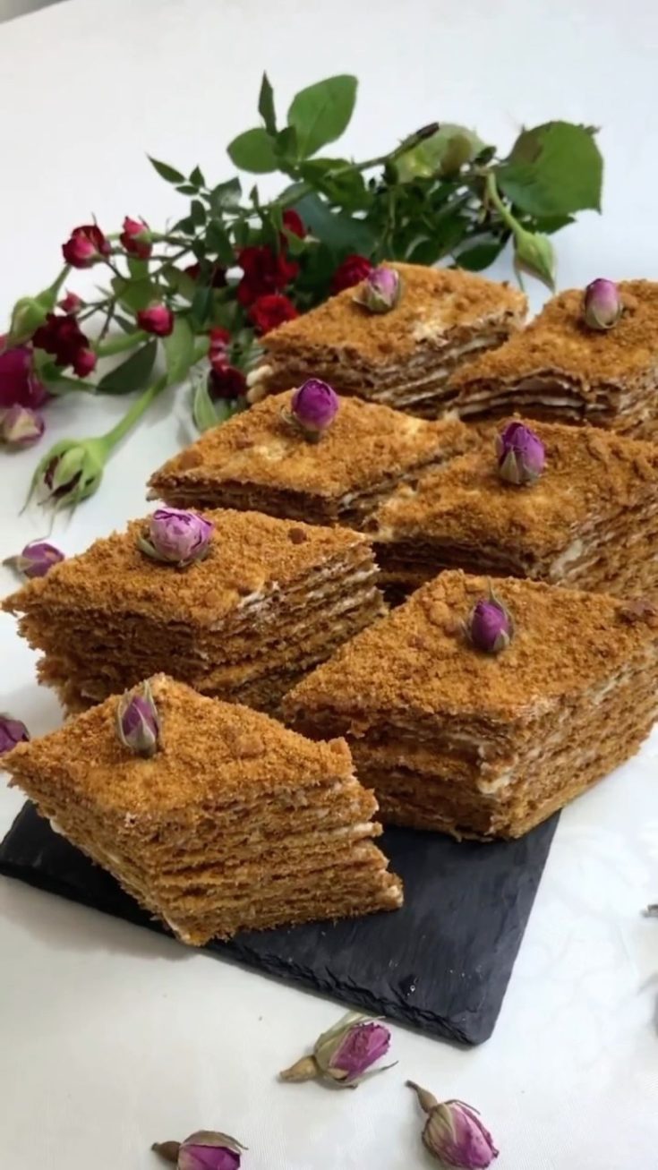 Delicious honey cake