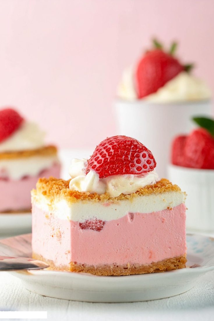 Strawberry Shortcake Ice Cream Cake