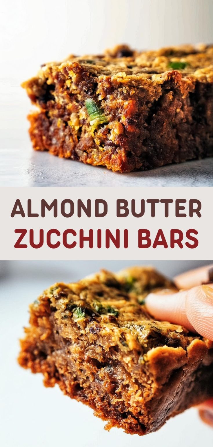 Almond Butter Zucchini Bars