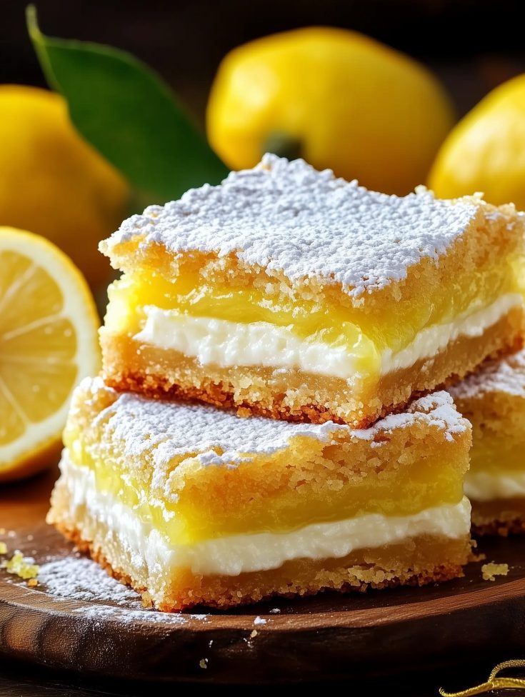 Creamy Lemon Cream Cheese Bars