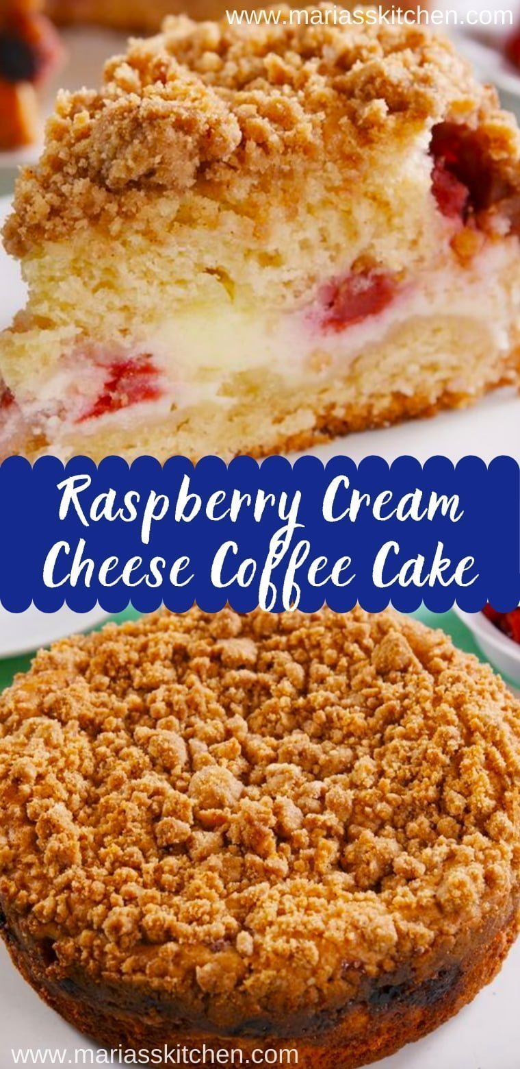 Raspberry Cream Cheese Coffee Cake - Maria's Kitchen