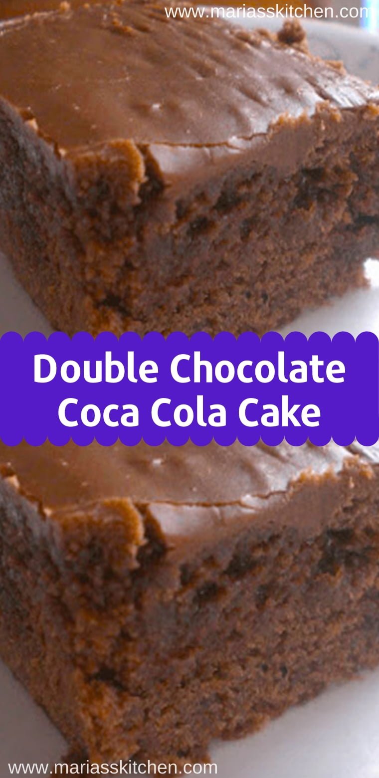 Easy Double Chocolate Coca Cola Cake Recipe - Maria's Kitchen