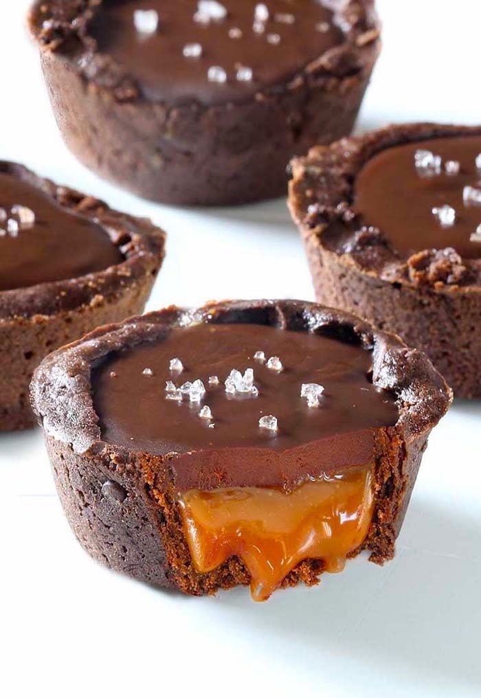 Easy Chocolate Salted Caramel Tarts Recipe Marias Kitchen 