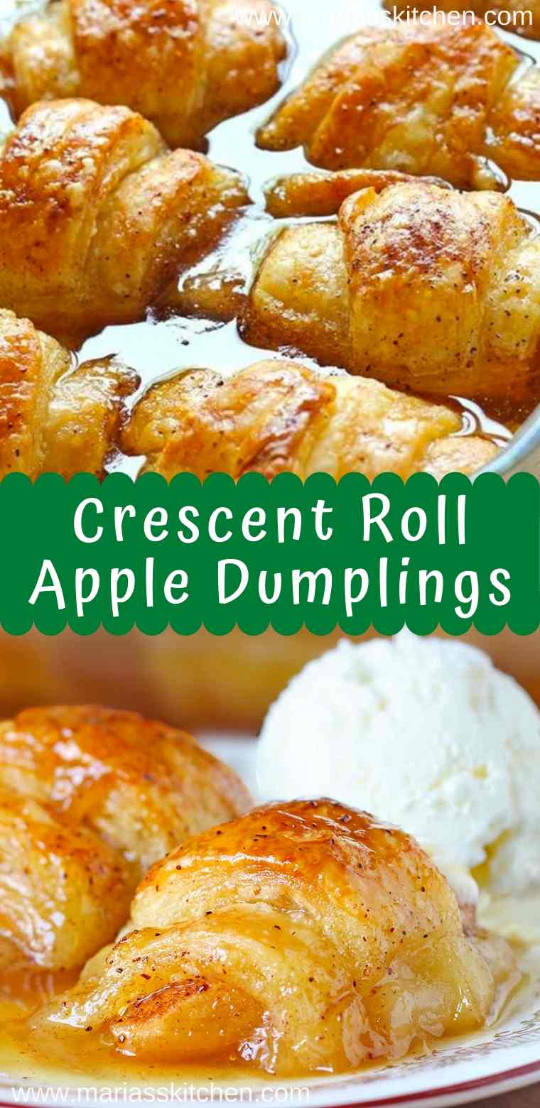 Easy Crescent Roll Apple Dumplings Marias Kitchen