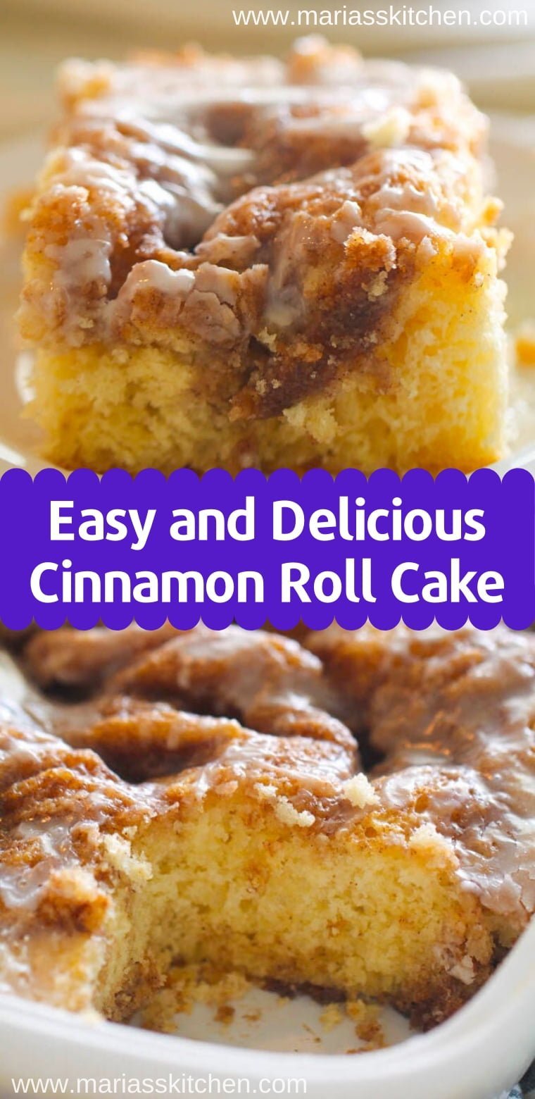 Easy Cinnamon Roll Cake Recipe Maria's Kitchen