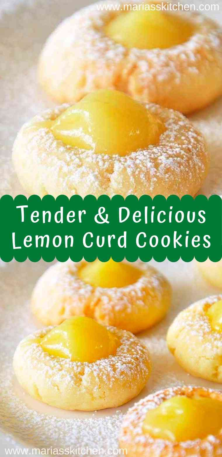 Easy Lemon Curd Cookies Recipe - Maria's Kitchen