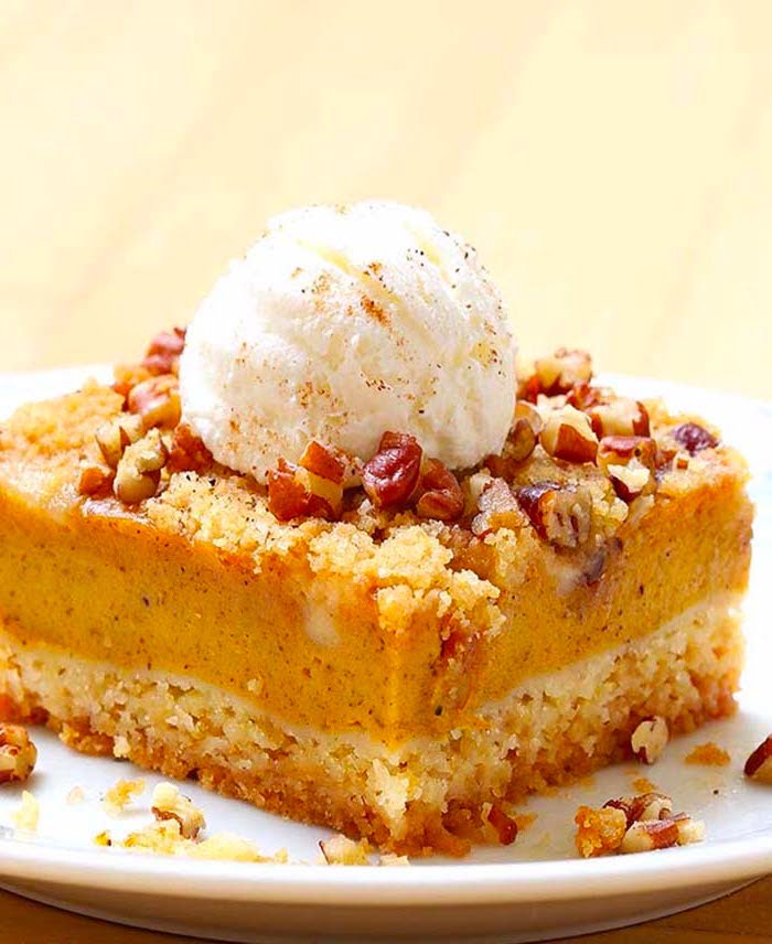 Easy Pecan Pumpkin Pie Cake Recipe Maria's Kitchen