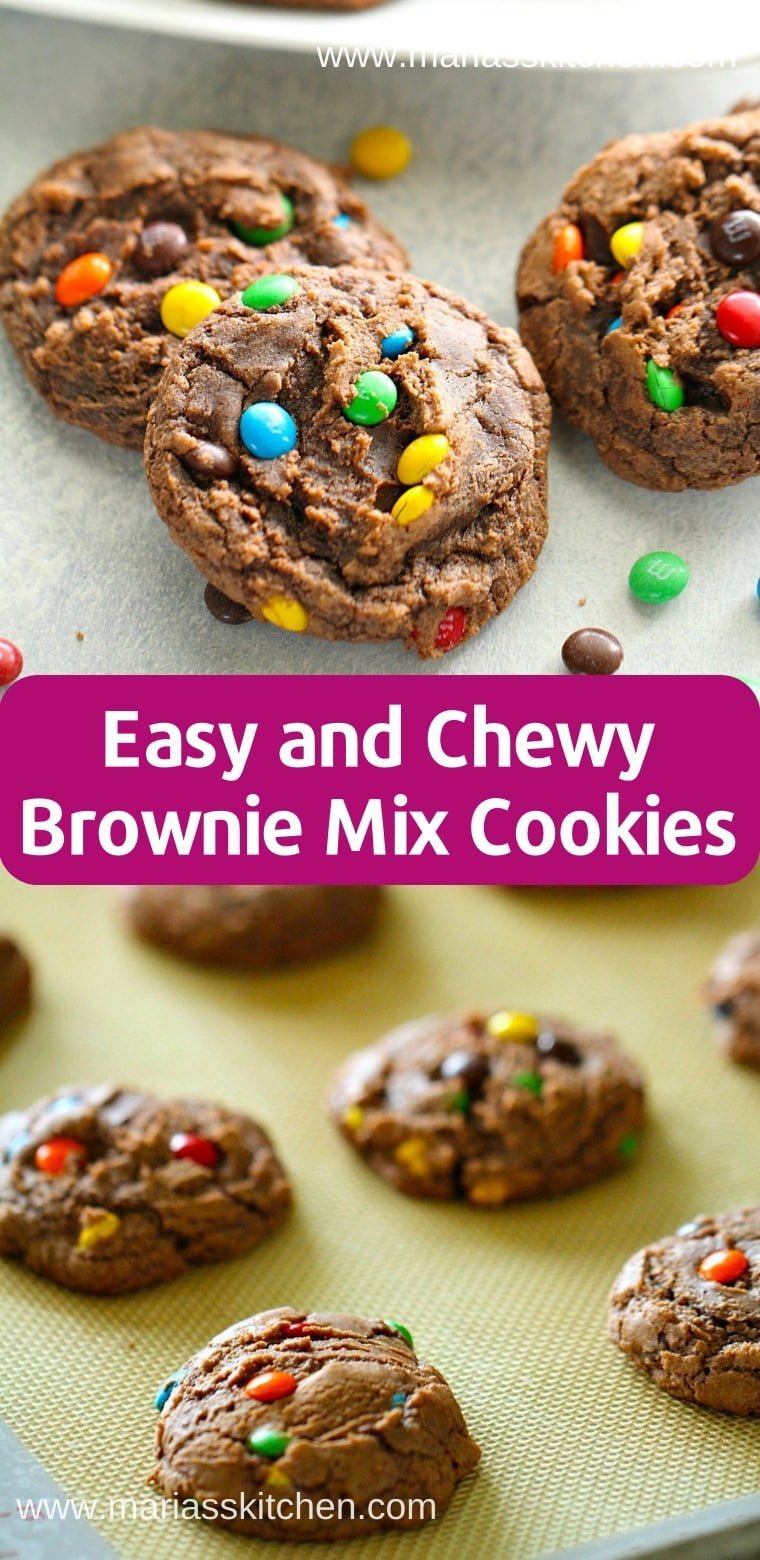 Easy and Chewy Brownie Mix Cookies Recipe Maria's Kitchen