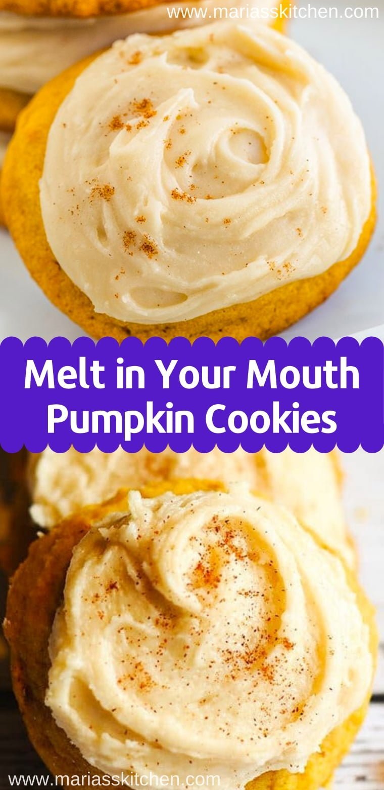 Melt in Your Mouth Pumpkin Cookies Recipe - Maria's Kitchen