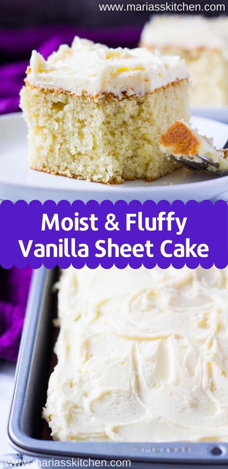 moist and fluffy vanilla cake recipe