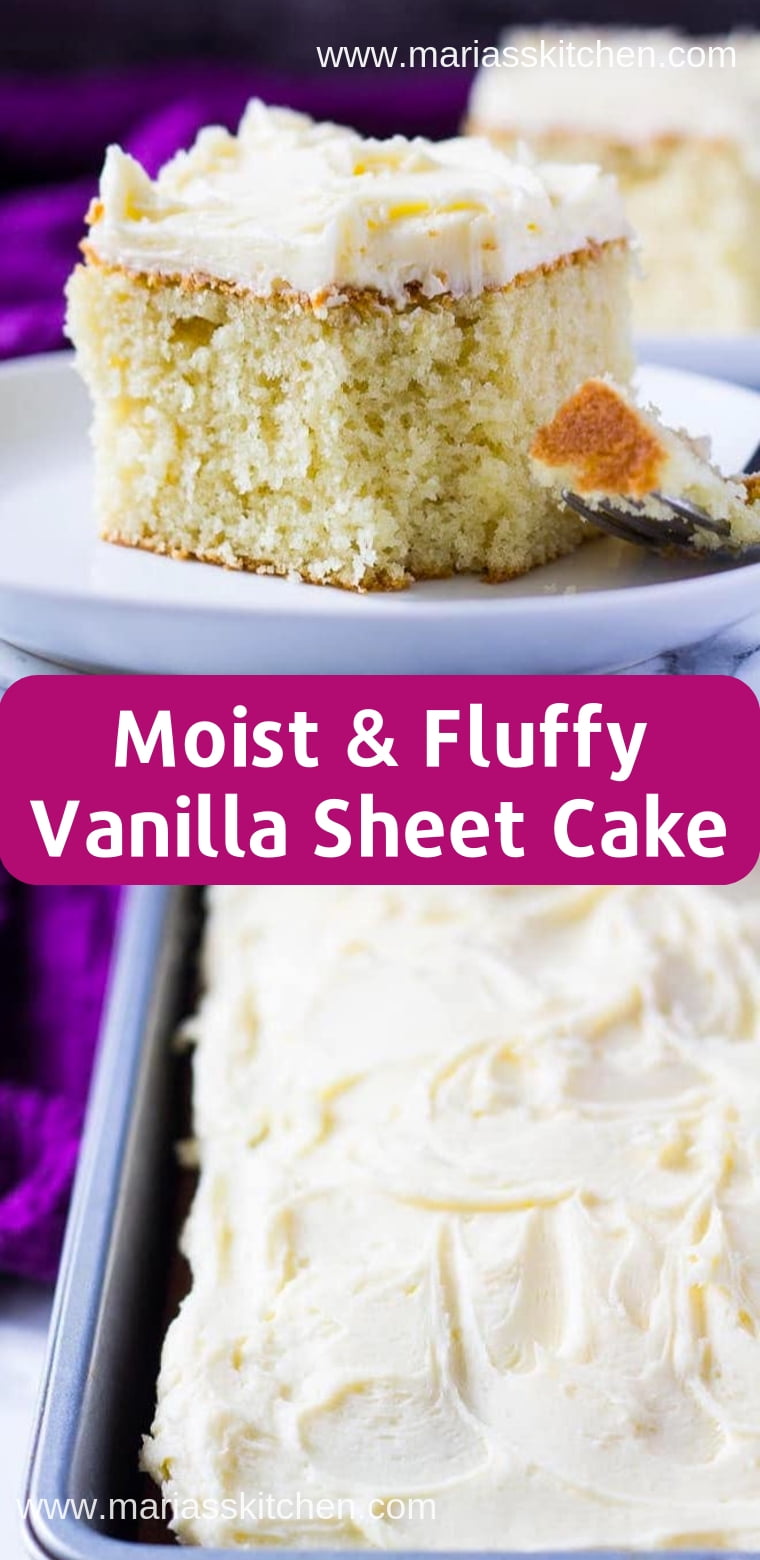 moist and fluffy vanilla cake recipe