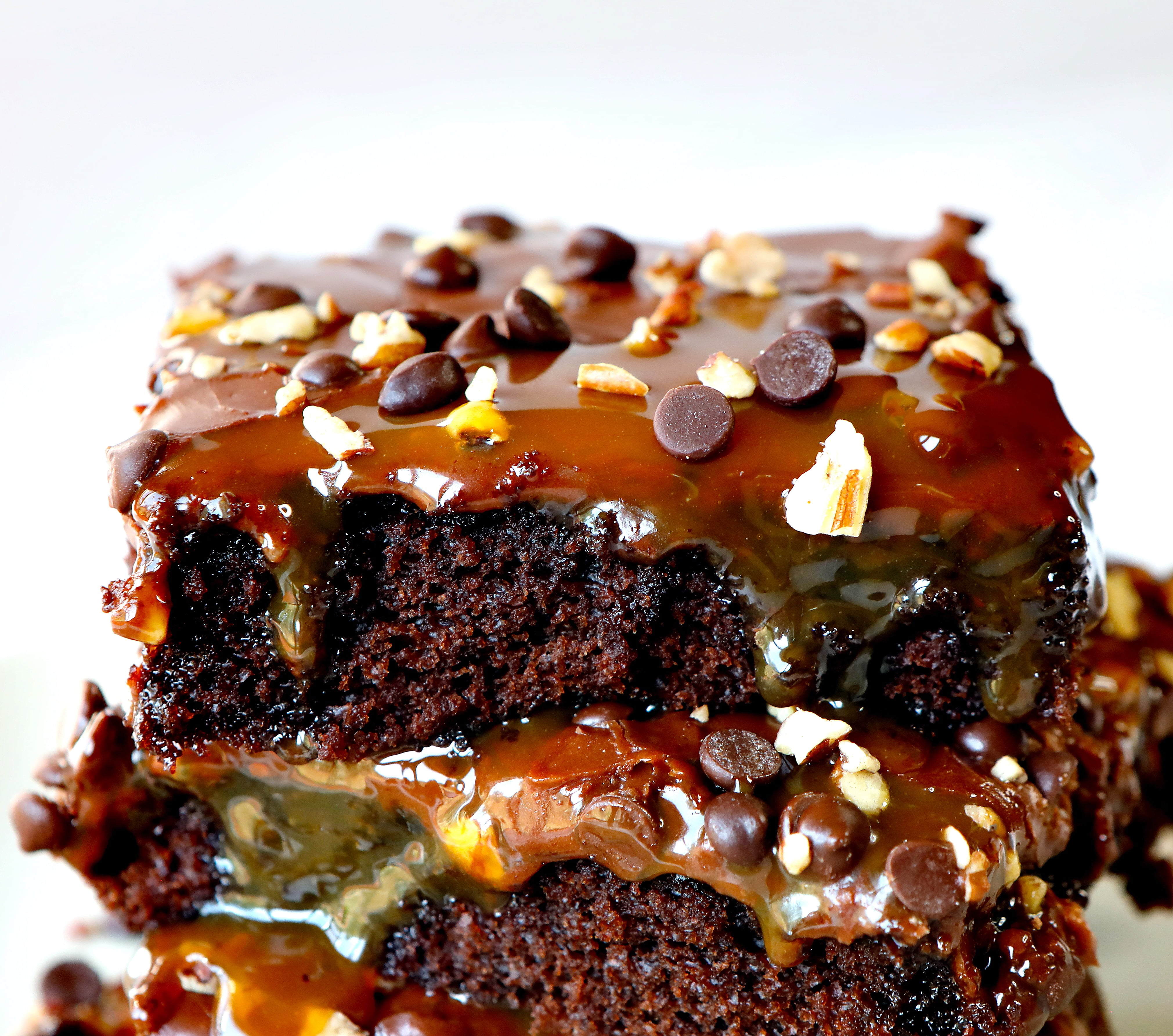 Best Ever Texas Turtle Sheet Cake Recipe Maria's Kitchen