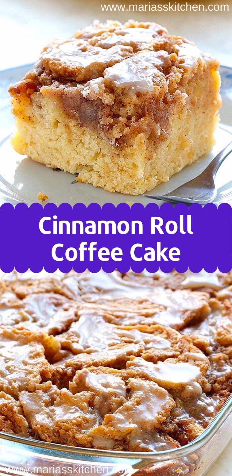 Easy and Tasty Cinnamon Roll Coffee Cake Recipe - Maria's Kitchen