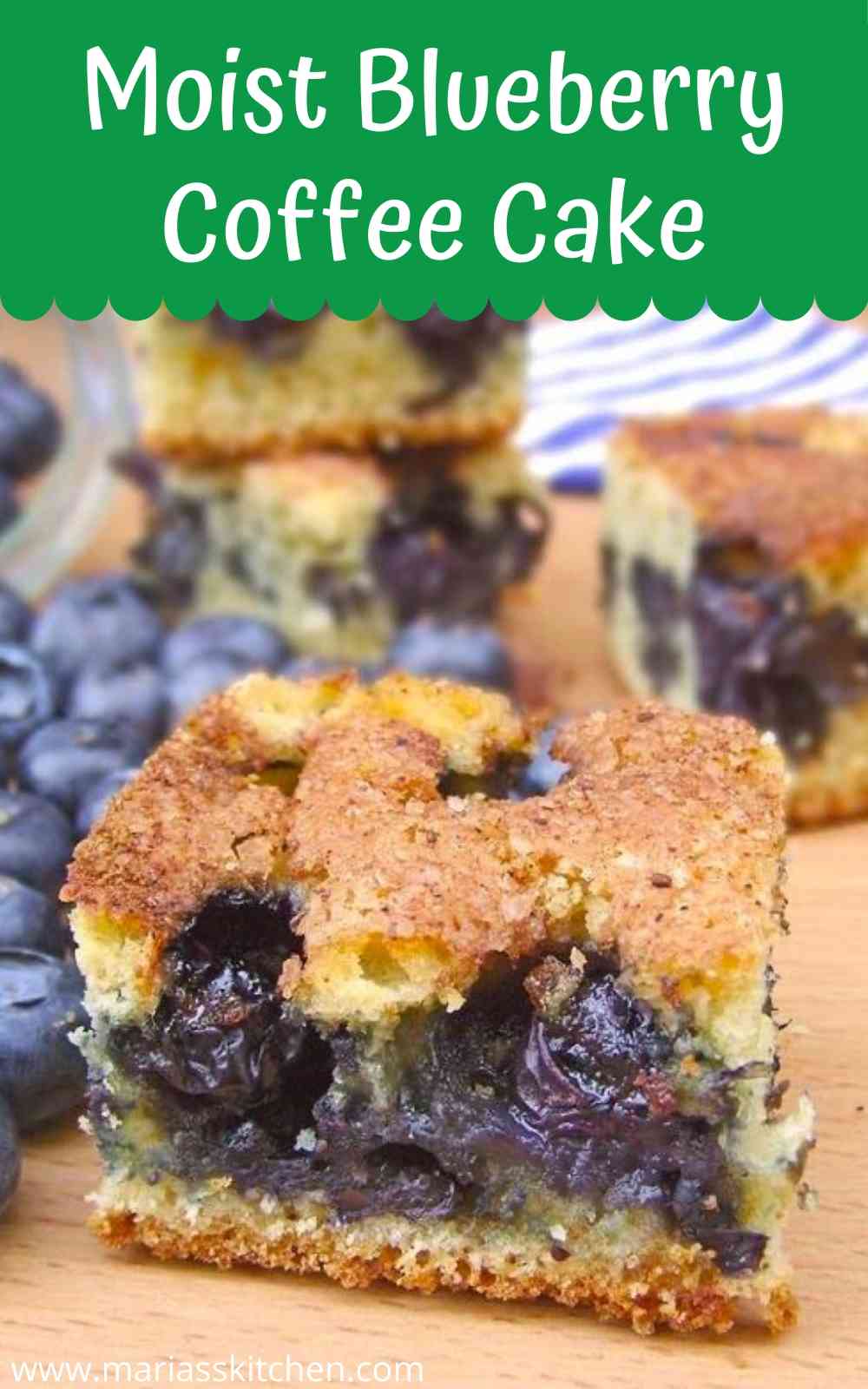 Easy Blueberry Coffee Cake Recipe - Maria's Kitchen