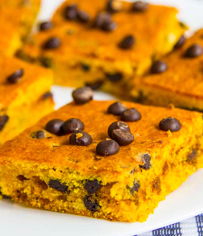 Easy Pumpkin Chocolate Chip Bars Maria's Kitchen