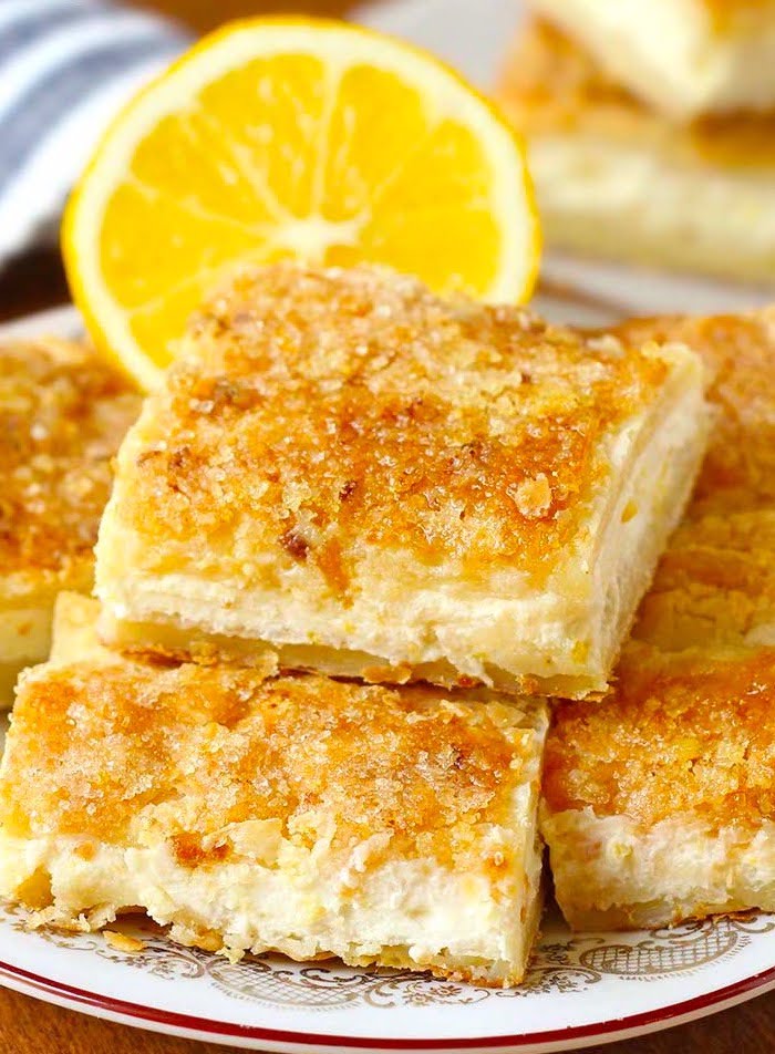 Delicious Lemon Cream Cheese Bars - Maria's Kitchen