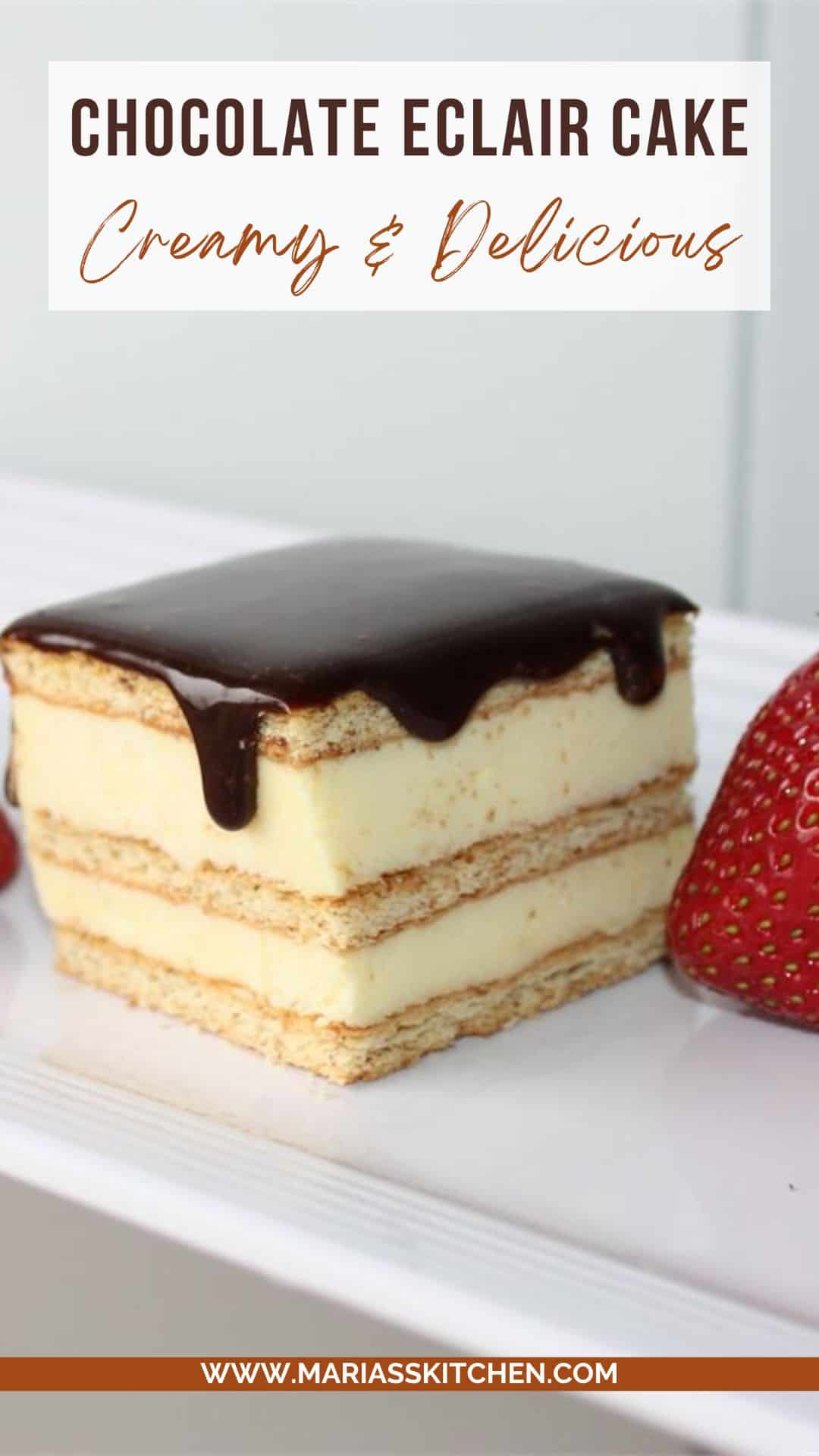 Easy Chocolate Eclair Cake