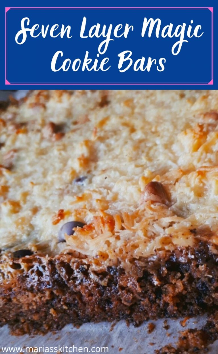 Easy Seven Layer Magic Cookie Bars - Maria's Kitchen