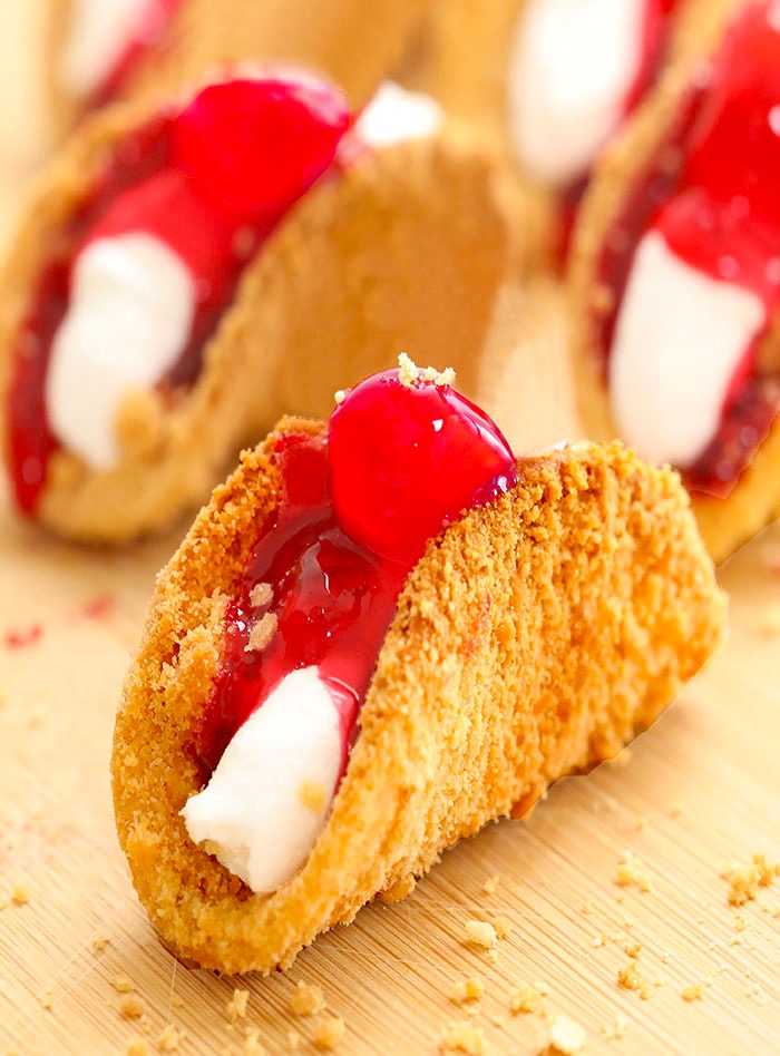 Easy Cherry Cheesecake Tacos Maria's Kitchen