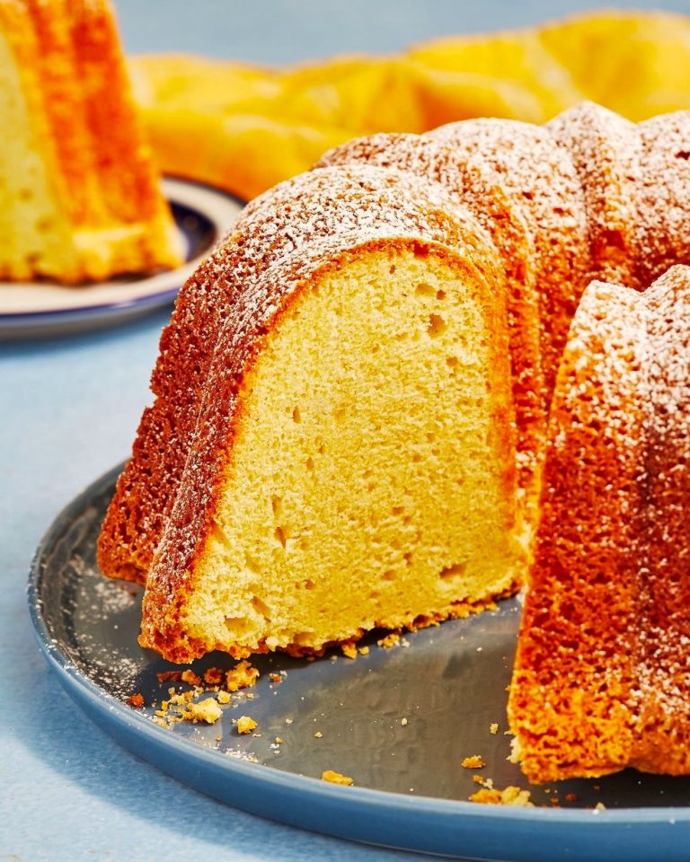 Easy and Moist Sour Cream Pound Cake - Maria's Kitchen