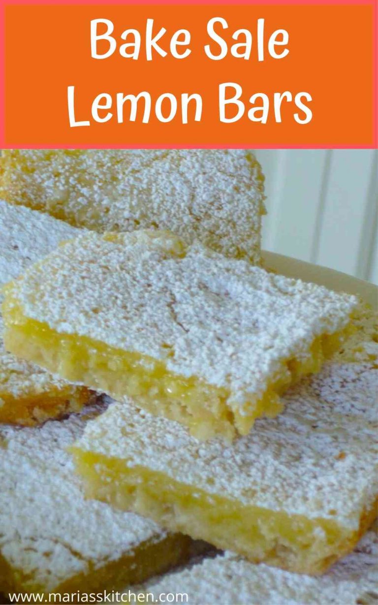 Delicious Bake Sale Lemon Bars - Maria's Kitchen