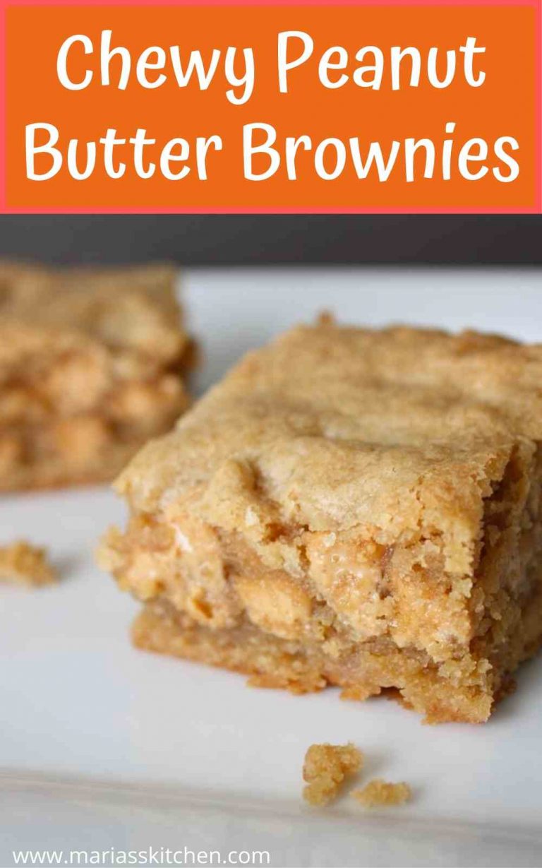 Easy And Chewy Peanut Butter Brownies Maria S Kitchen