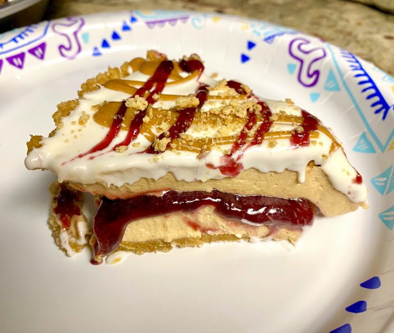 Easy No Bake Peanut Butter And Jelly Pie Marias Kitchen 0334