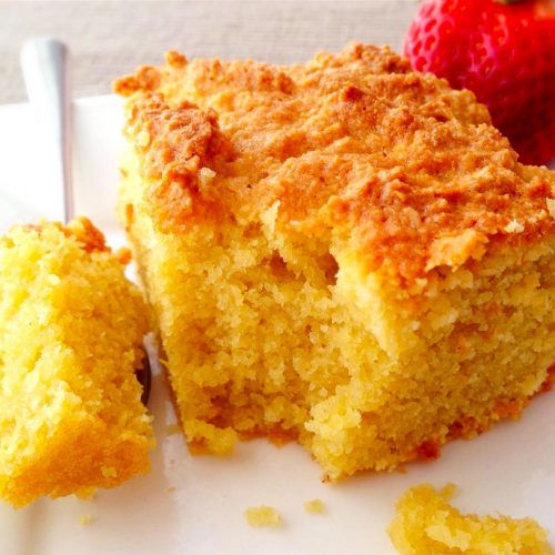 Moist Orange Almond Cake with Orange Sauce - Maria's Kitchen