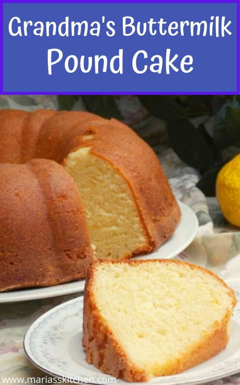 Delicious Grandma S Buttermilk Pound Cake Maria S Kitchen