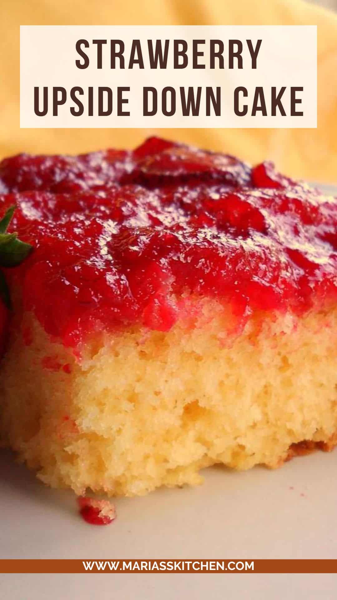 Fresh Strawberry Upside Down Cake