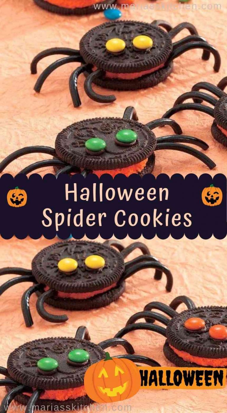 Halloween Spider Cookies - Maria's Kitchen