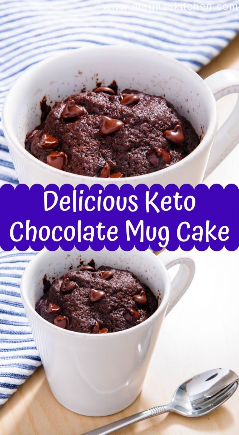 Delicious Keto Chocolate Mug Cake - Maria's Kitchen