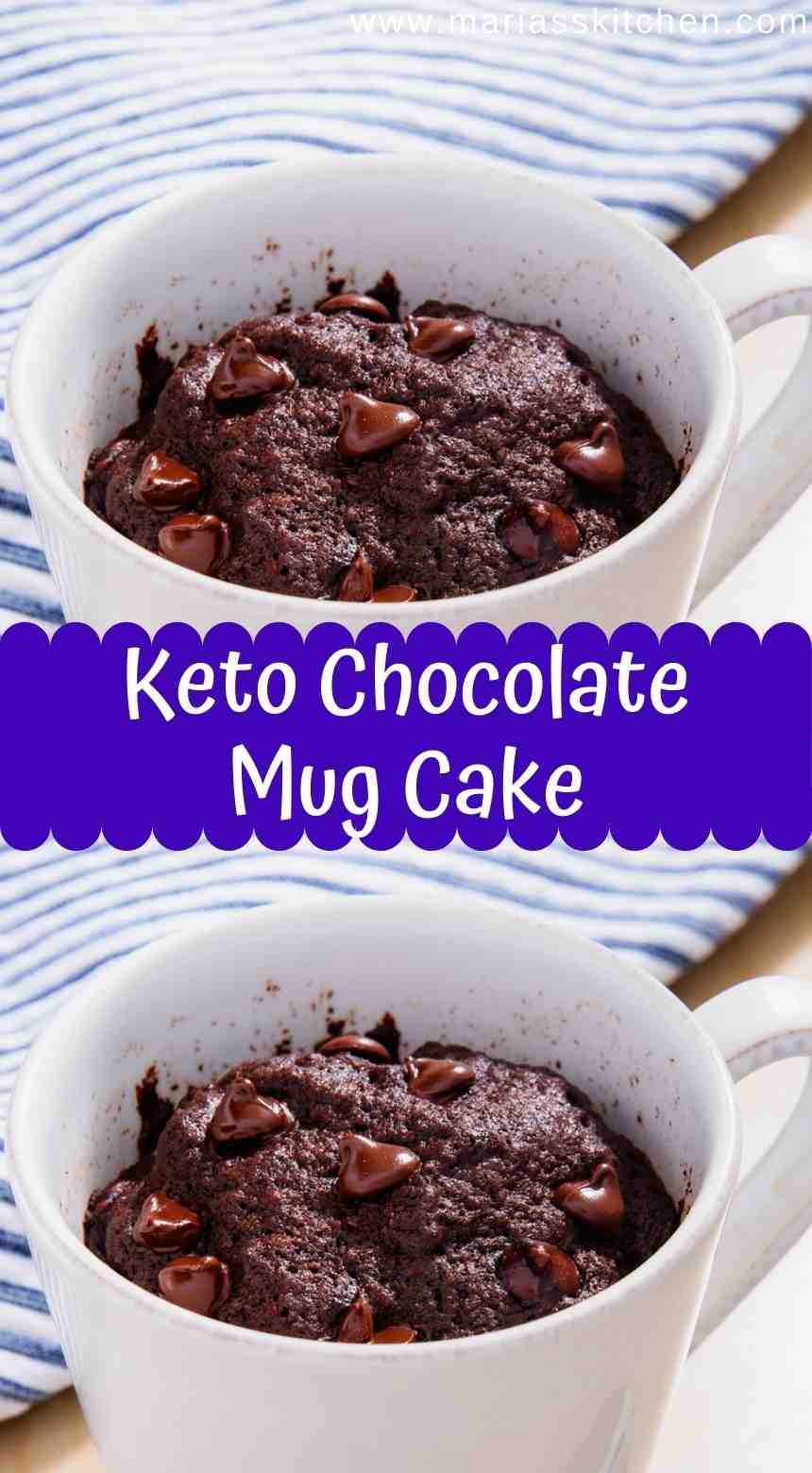 Easy & Delicious Keto Chocolate Mug Cake - Maria's Kitchen