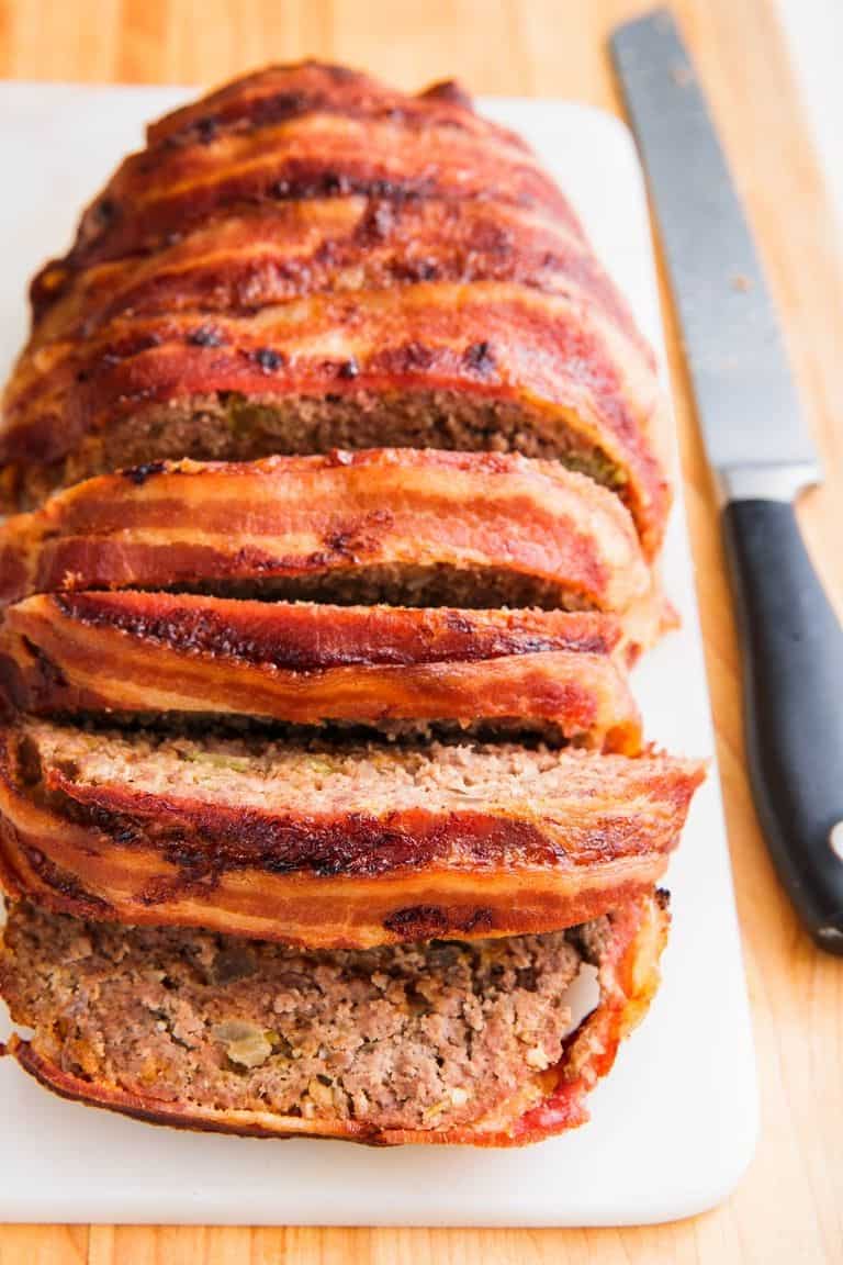 Delicious Keto Bacon Wrapped Meatloaf - Maria's Kitchen