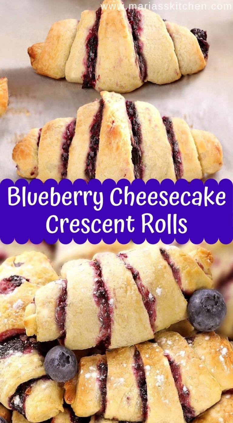 Delicious Blueberry Cheesecake Crescent Rolls - Maria's Kitchen