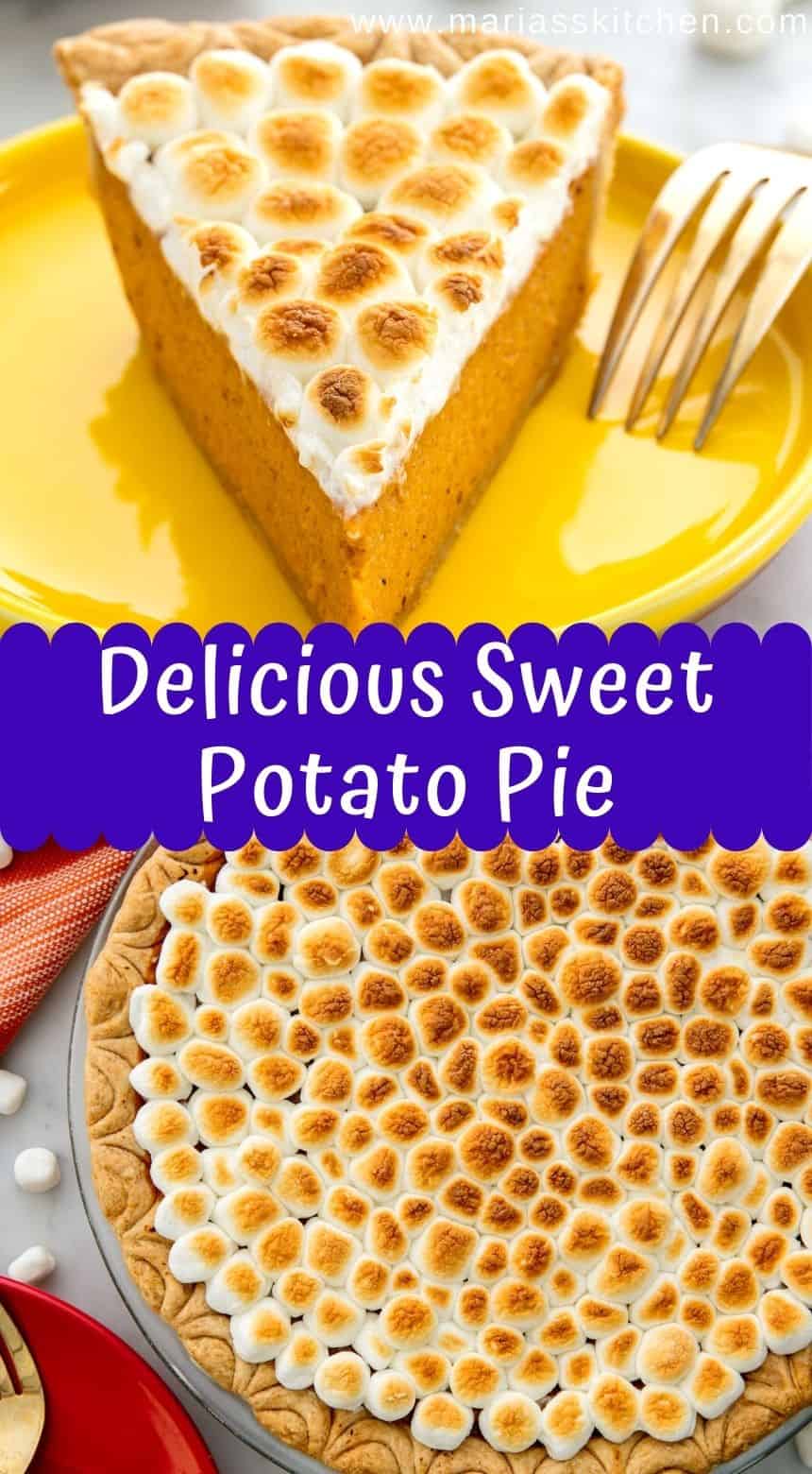 Delicious Sweet Potato Pie - Thanksgiving Dessert - Maria's Kitchen