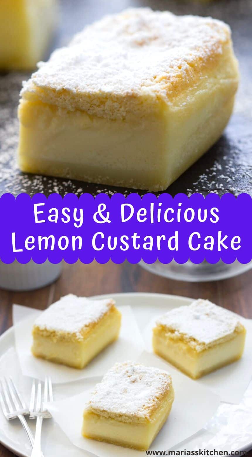 LLC Bakeries: Lavender Lemon Magic Custard Cake