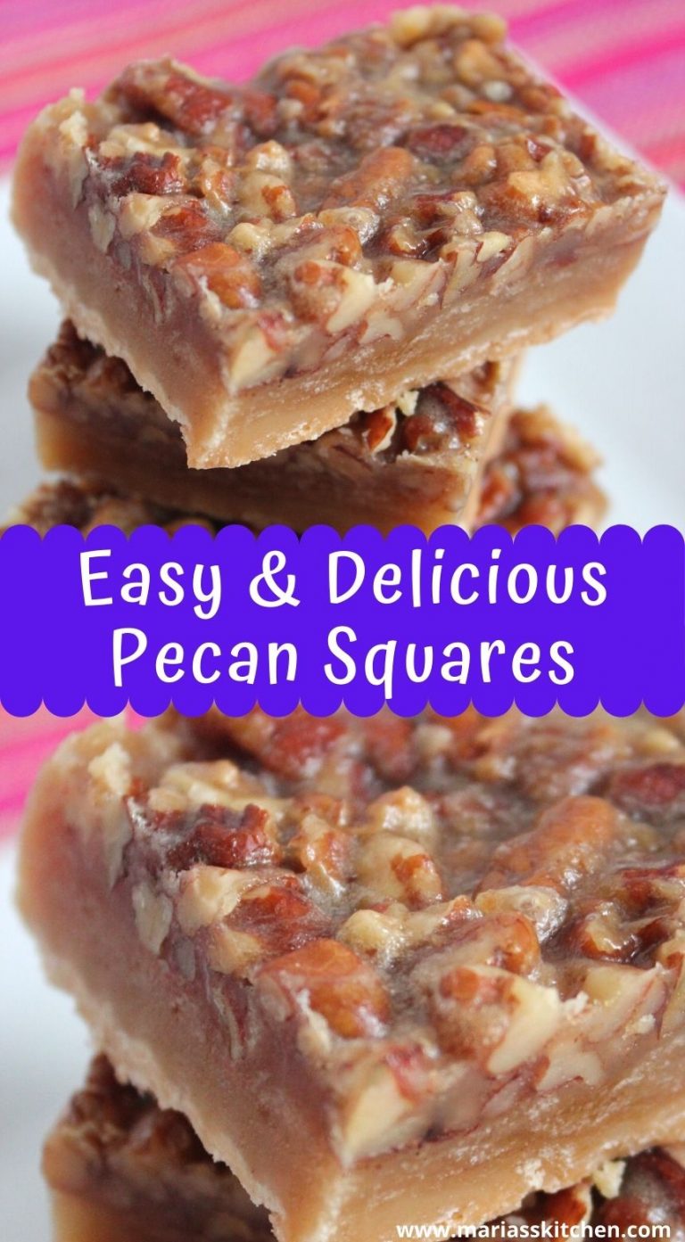 Easy Pecan Squares Recipe Maria's Kitchen