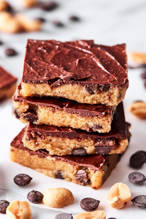 Delicious Peanut Butter Cookie Dough Bars