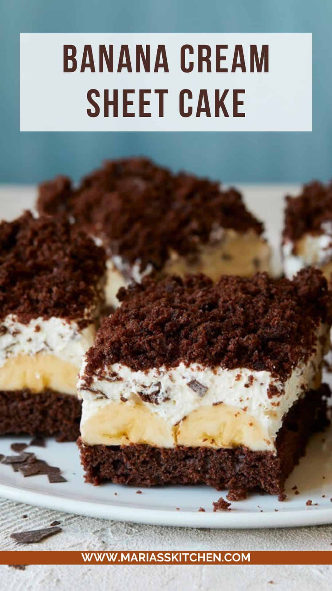 Banana Cream Sheet Cake Recipe