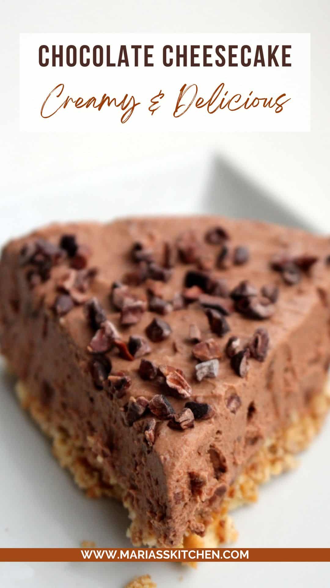 Creamy and Delicious Chocolate Cheesecake