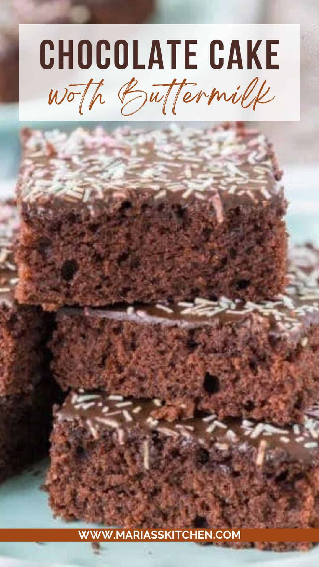 Delicious Chocolate Sheet Cake with Buttermilk