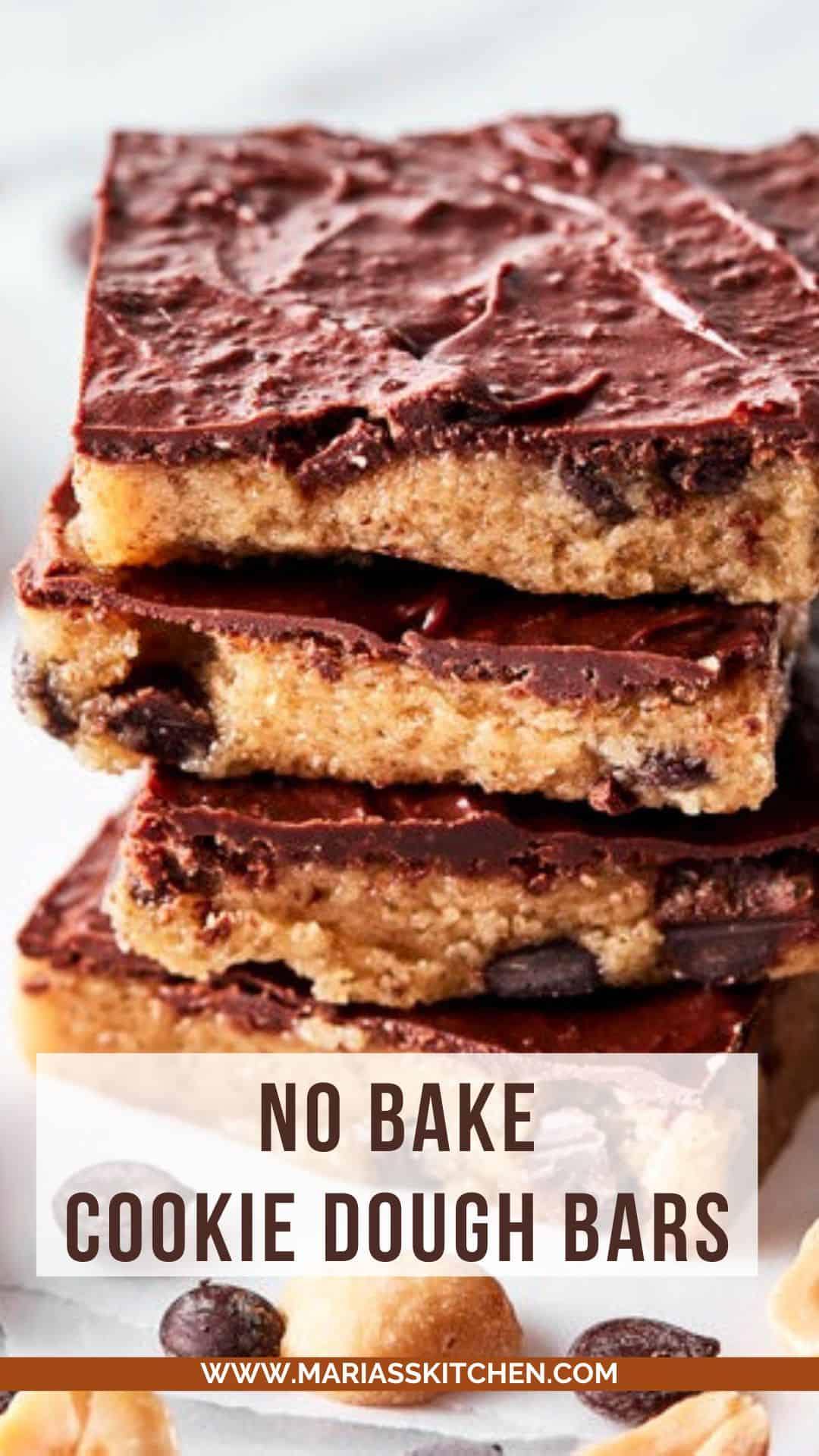 Easy No Bake Cookie Dough Bars