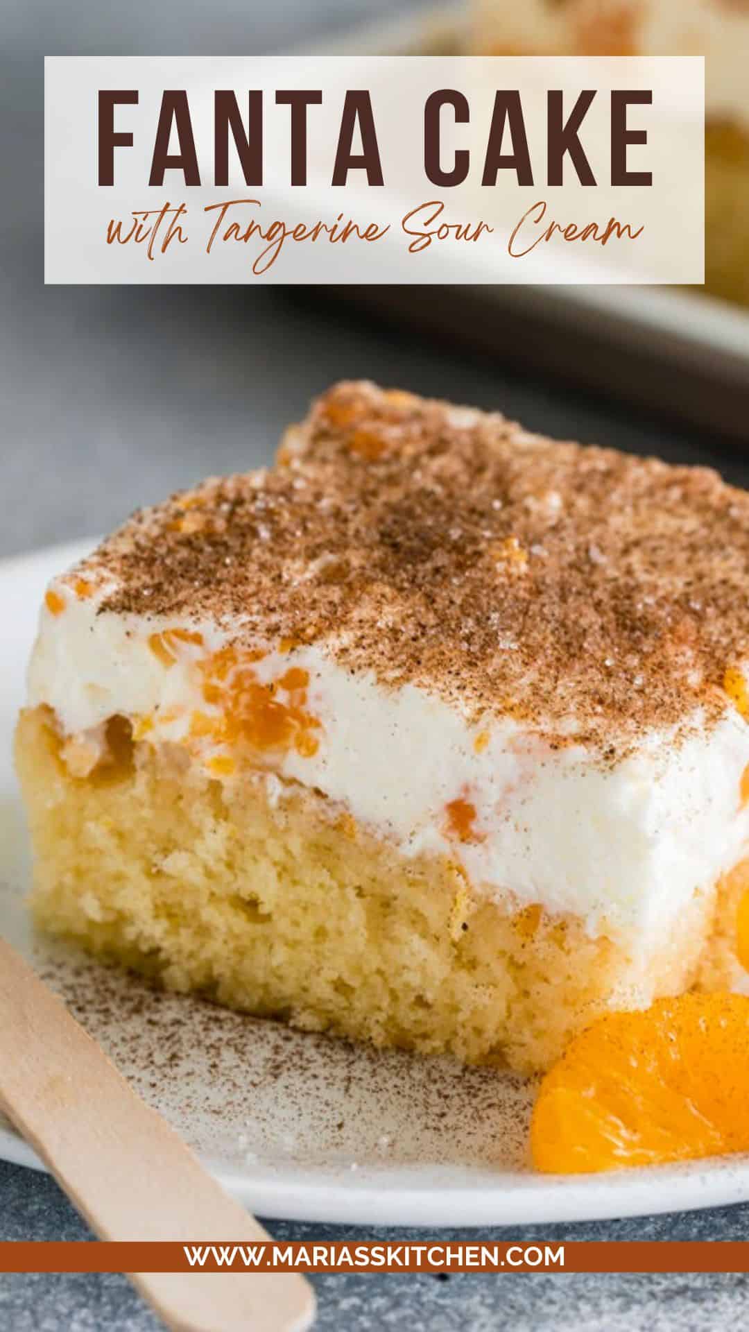 Fanta cake with Tangerine Sour Cream