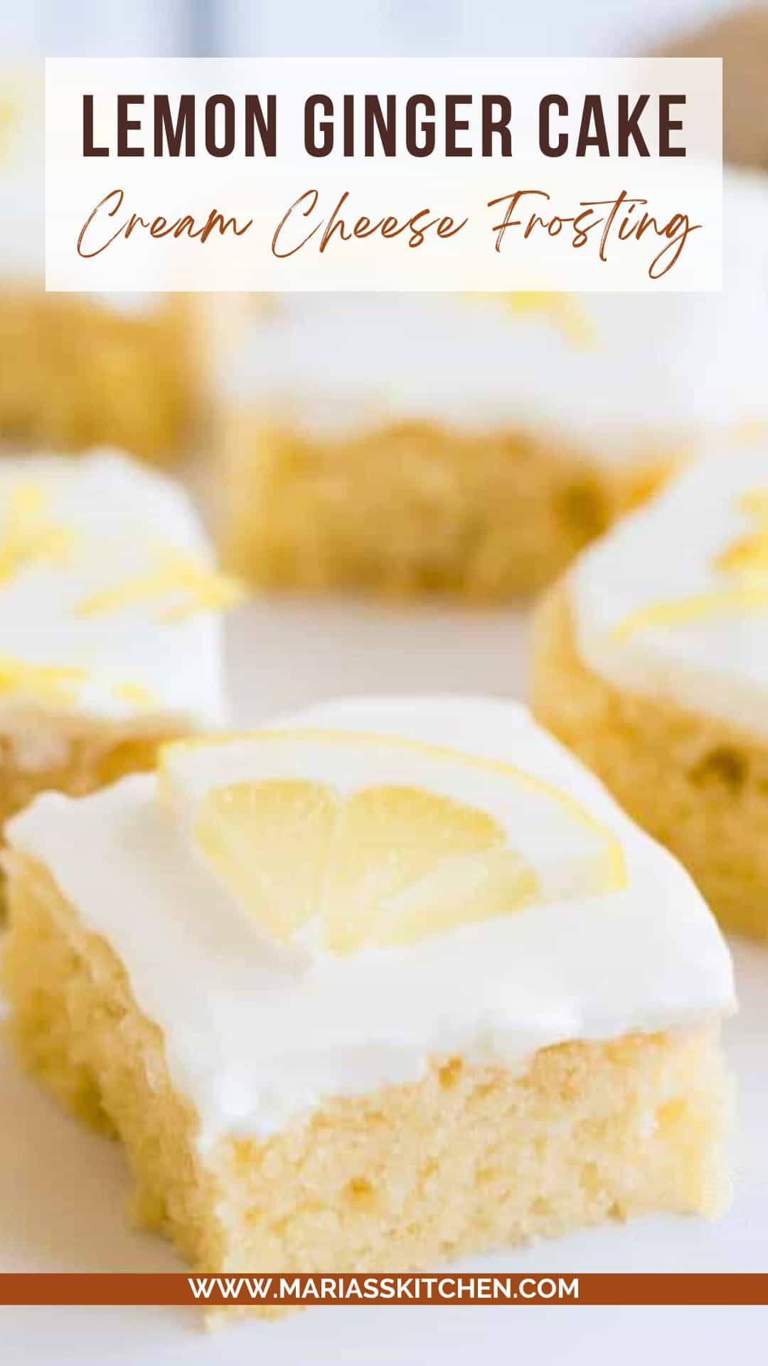 Lemon Ginger Cake with Lemon Cream Cheese Frosting